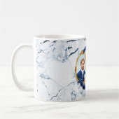 Harry+Meghan Mitternachtsblauer Marmor Kaffeetasse (Links)