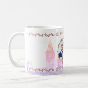 Harry+Meghan Roségold/DIY-Hintergrundfarbe Kaffeetasse