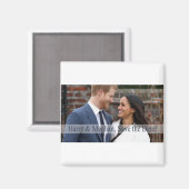 Harry & Meghan, Save the Date! Magnet (Vorderseite/Rückseite)