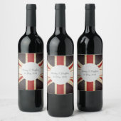 Harry & Meghan Union Jack Wine Label Weinetikett (Flaschen)