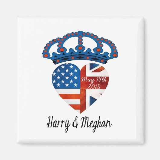 Harry & Meghan Wedding, 19. Mai 2018 Magnet (Vorne)