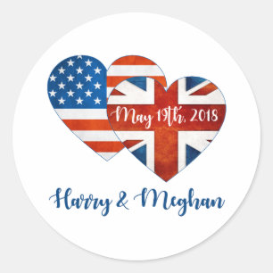 Harry & Meghan Wedding, 19. Mai 2018 Runder Aufkleber