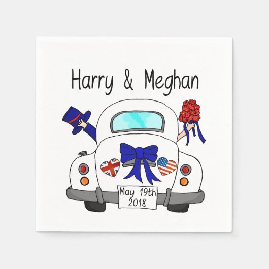 Harry & Meghan Wedding, 19. Mai 2018 Serviette (Vorderseite)