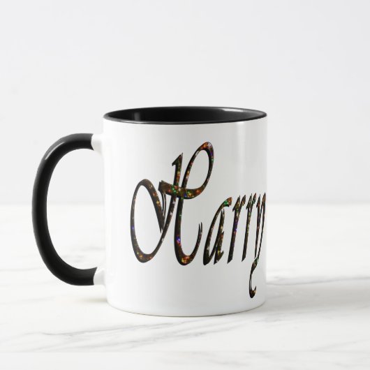 Harry, Name, Logo, Black Ringer Combo Tasse. Tasse (Links)