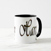 Harry, Name, Logo, Black Ringer Combo Tasse. Tasse (VorderseiteRechts)