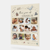 Harry Potter 1. Geburtstag - 12. Monat Foto Collag Acrylschild (Winkel)