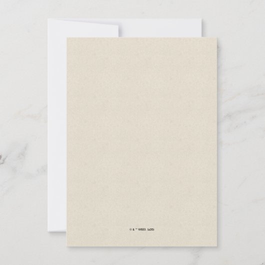 Harry Potter 1. Geburtstag Dankeskarte (Rückseite)