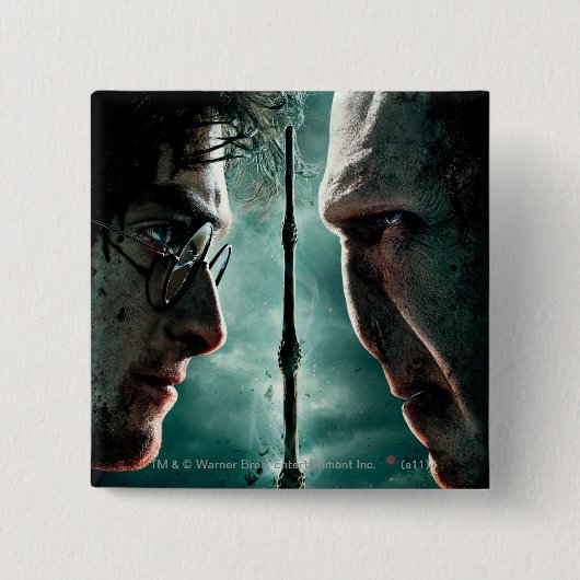 Harry Potter 7 Part 2 - Harry vs Voldemort Button (Vorderseite)