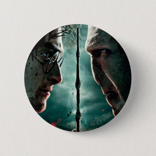 Harry Potter 7 Part 2 - Harry vs Voldemort Button (Vorderseite)