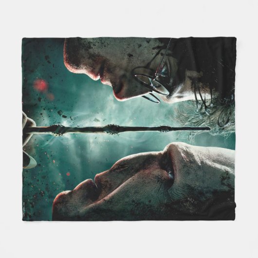 Harry Potter 7 Part 2 - Harry vs Voldemort Fleecedecke (Vorderseite (Horizontal))