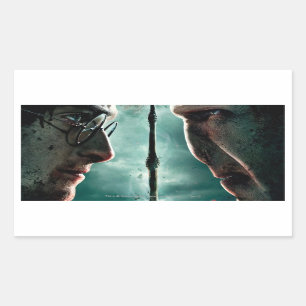 Harry Potter 7 Teil 2 - Harry vs. Voldemort Rechteckiger Aufkleber