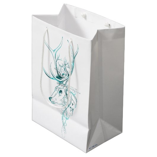 Harry Potter | Aguamenti EXPECTO PATRONUM™ Stag Mittlere Geschenktüte (Vorderseite Schrägansicht)