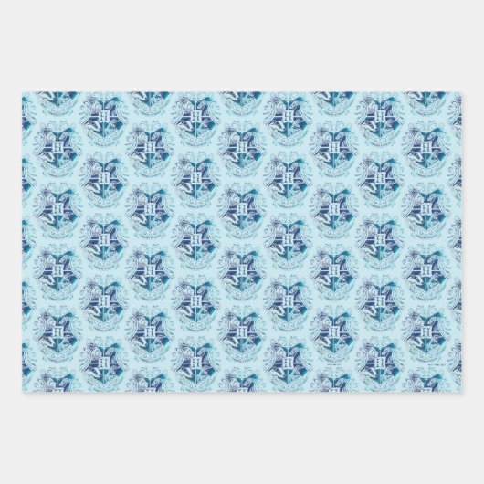 Harry Potter | Aguamenti HOGWARTS™ Wappen Geschenkpapier Set (Vorderseite)