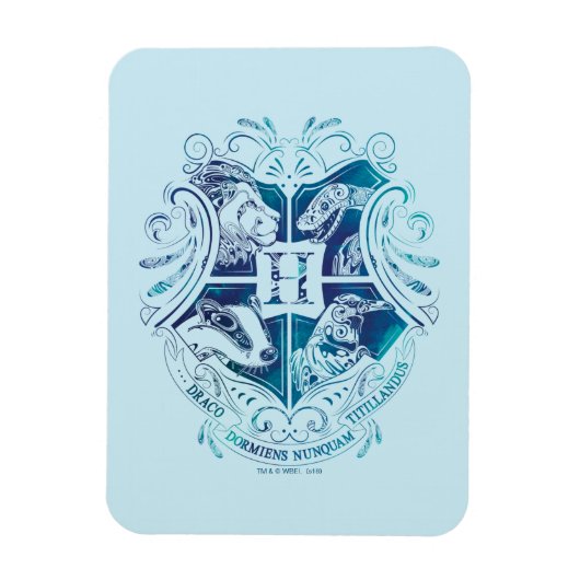 Harry Potter | Aguamenti HOGWARTS™ Wappen Magnet (Vertikal)