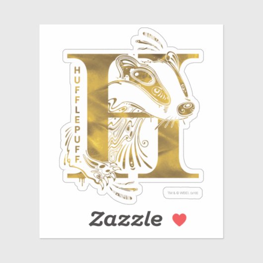 Harry Potter | Aguamenti HUFFLEPUFF™ Grafik Aufkleber (Blatt)