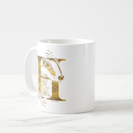 Harry Potter | Aguamenti HUFFLEPUFF™ Grafik Kaffeetasse (Vorderseite Links)