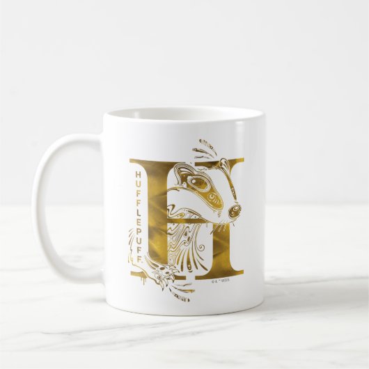 Harry Potter | Aguamenti HUFFLEPUFF™ Grafik Kaffeetasse (Links)