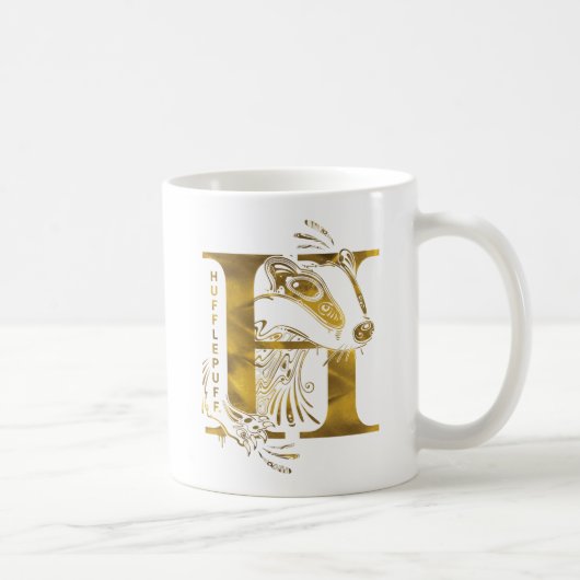 Harry Potter | Aguamenti HUFFLEPUFF™ Grafik Kaffeetasse (Rechts)