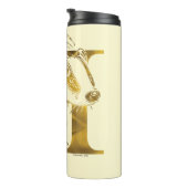 Harry Potter | Aguamenti HUFFLEPUFF™ Grafik Thermosbecher (Nach rechts gedreht)