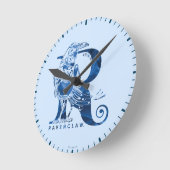 Harry Potter | Aguamenti RAVENCLAW™ Graphic Runde Wanduhr (Winkel)