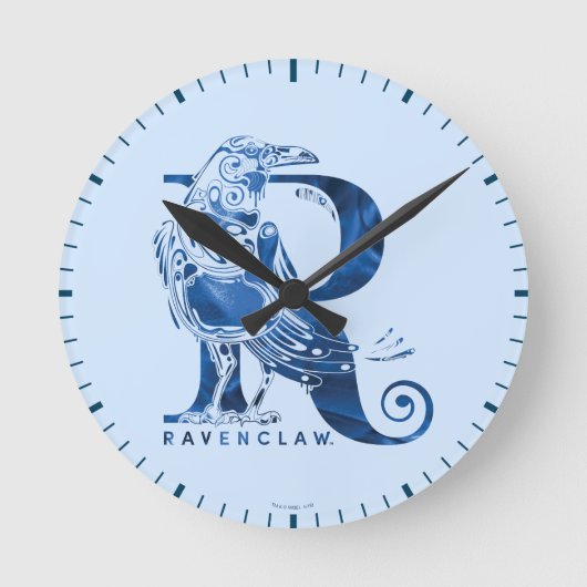 Harry Potter | Aguamenti RAVENCLAW™ Graphic Runde Wanduhr (Vorderseite)