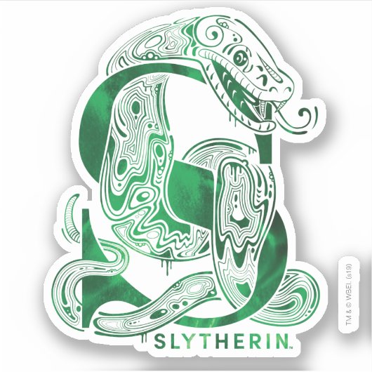 Harry Potter Aguamenti SLYTHERIN™ Graphic Aufkleber (Vorderseite)