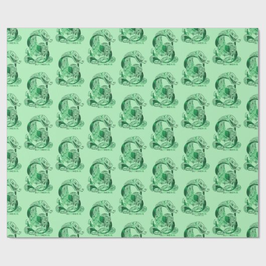 Harry Potter Aguamenti SLYTHERIN™ Graphic Geschenkpapier (Flach)
