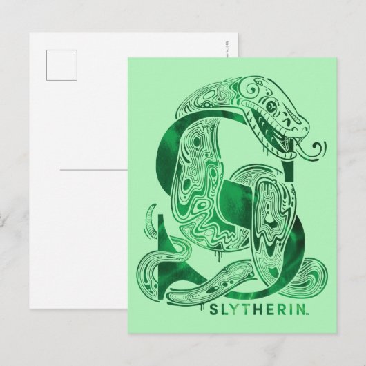 Harry Potter Aguamenti SLYTHERIN™ Graphic Postkarte (Vorne/Hinten)