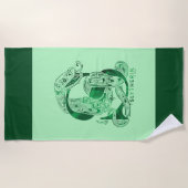 Harry Potter Aguamenti SLYTHERIN™ Graphic Strandtuch (Vorderseite)
