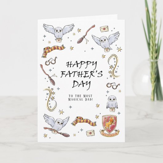 HARRY POTTER™ Alles Gute zum Vatertag Karte (Vorderseite)