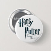 Harry Potter and the Deathly Hallows Logo 1 Button (Vorne & Hinten)