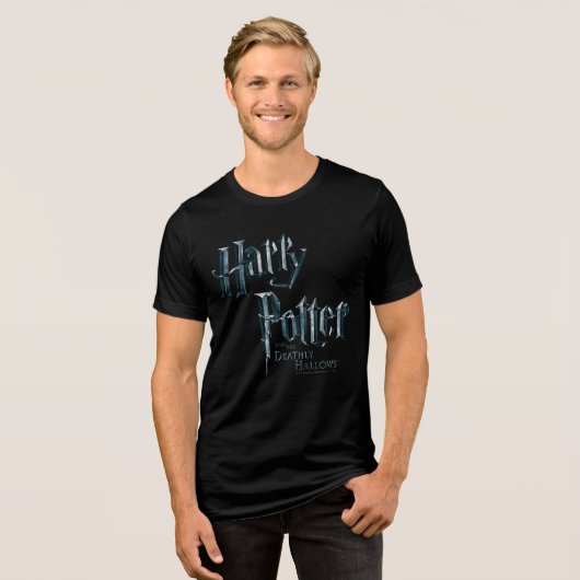 Harry Potter and the Deathly Hallows Logo 1 Tri-Blend Shirt (Vorderseite voll)