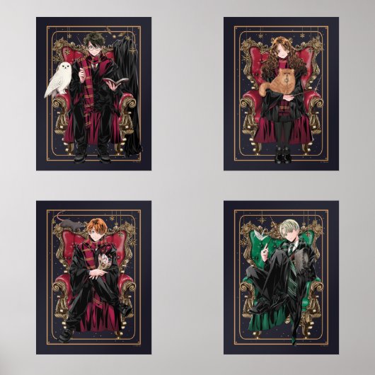 HARRY POTTER™ Anime Character Illustrations Bilderwand Sets (Vorderseite)