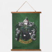 HARRY POTTER™ | Anime Draco Malfoy House Crest Wandteppich Mit Holzrahmen (Vorderseite)