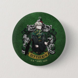 HARRY POTTER™   Anime Draco Malfoy House Wappen Button