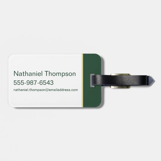 HARRY POTTER™ | Anime Draco Malfoy House Wappen Gepäckanhänger (Rückseite horizontal)