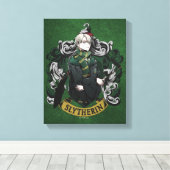 HARRY POTTER™ | Anime Draco Malfoy House Wappen Leinwanddruck (Insitu (Holzboden))