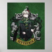 HARRY POTTER™ | Anime Draco Malfoy House Wappen Poster (Vorne)