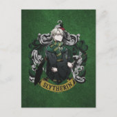 HARRY POTTER™ | Anime Draco Malfoy House Wappen Postkarte (Vorderseite)