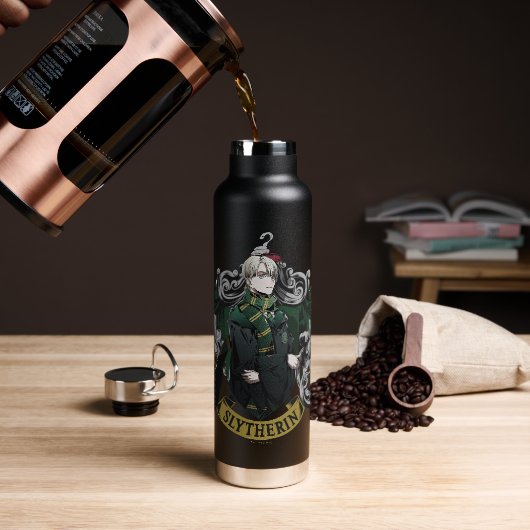 HARRY POTTER™ | Anime Draco Malfoy House Wappen Trinkflasche (Kaffee)