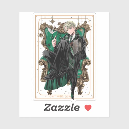 HARRY POTTER™ | Anime Draco Malfoy Sitzplatz Aufkleber (Blatt)