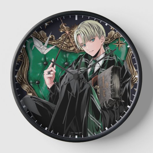 HARRY POTTER™ | Anime Draco Malfoy Sitzplatz Uhr (Vorderseite)