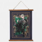 HARRY POTTER™ | Anime Draco Malfoy Sitzplatz Wandteppich Mit Holzrahmen (Vorderseite)