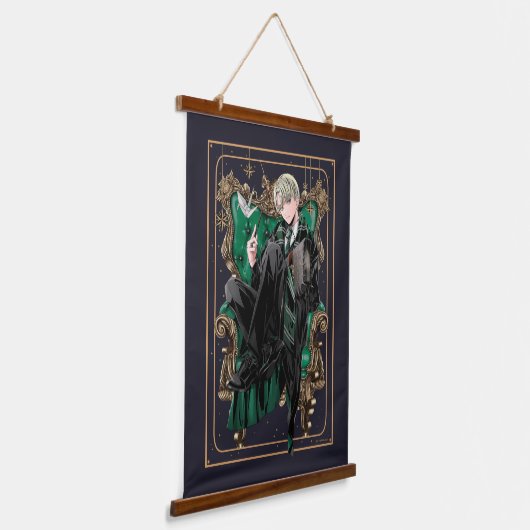 HARRY POTTER™ | Anime Draco Malfoy Sitzplatz Wandteppich Mit Holzrahmen (Gewinkelt)