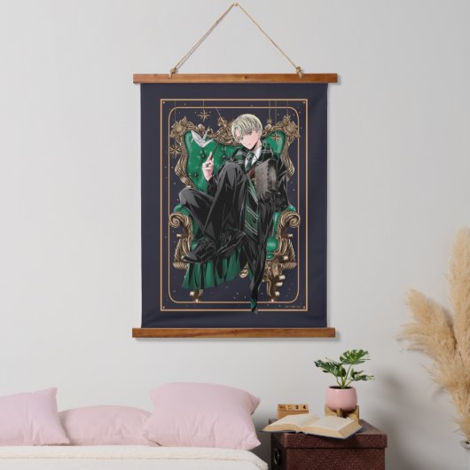 HARRY POTTER™ | Anime Draco Malfoy Sitzplatz Wandteppich Mit Holzrahmen (Schlafzimmer)