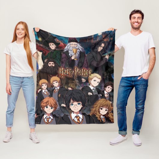 HARRY POTTER™ Anime Ensemble Scene Fleecedecke (Beispiel)