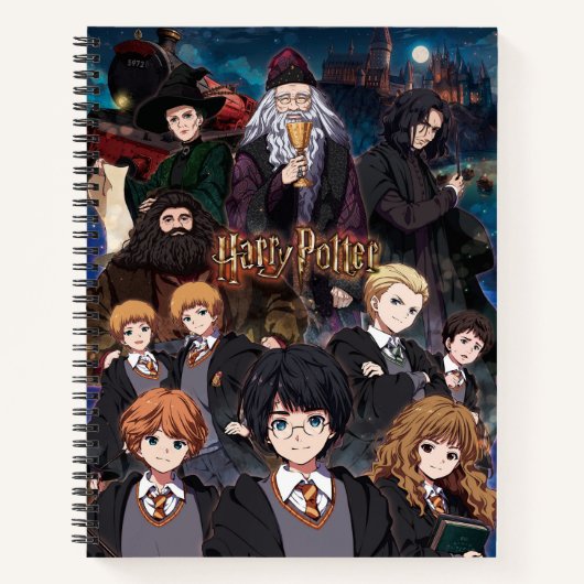 HARRY POTTER™ Anime Ensemble Scene Notizblock (Vorderseite)