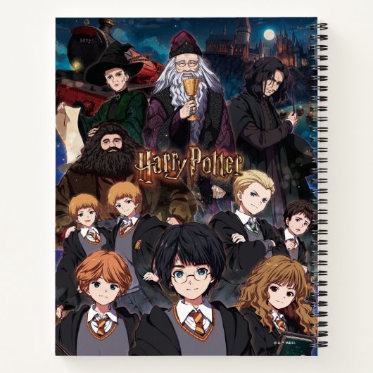 HARRY POTTER™ Anime Ensemble Scene Notizblock (Rückseite)