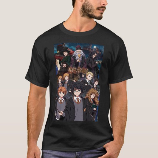 HARRY POTTER™ Anime Ensemble Scene T-Shirt (Vorderseite)