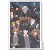 HARRY POTTER™ Anime-Ensemble-Szene Aufkleber (Vorderseite)